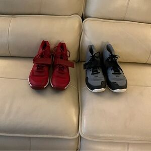 Kids Red and Gray Sneakers